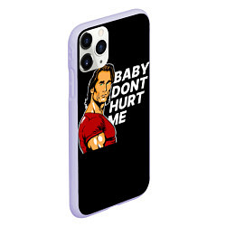 Чехол iPhone 11 Pro матовый Baby dont hurt me - Mike OHearn, цвет: 3D-светло-сиреневый — фото 2