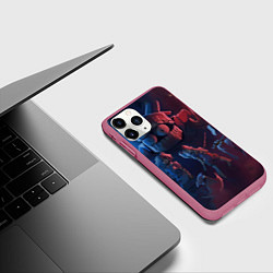 Чехол iPhone 11 Pro матовый Удивительный цифровой цирк, цвет: 3D-малиновый — фото 2