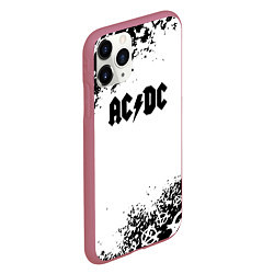 Чехол iPhone 11 Pro матовый AC DC anarchy rock, цвет: 3D-малиновый — фото 2