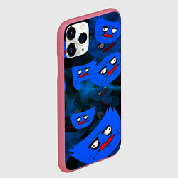 Чехол iPhone 11 Pro матовый Huggy Wuggy topgames, цвет: 3D-малиновый — фото 2