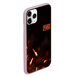 Чехол iPhone 11 Pro матовый PUBG fire war, цвет: 3D-розовый — фото 2