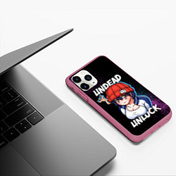 Чехол iPhone 11 Pro матовый Undead Unluck - Characters, цвет: 3D-малиновый — фото 2