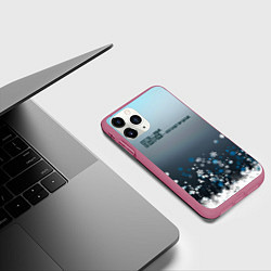 Чехол iPhone 11 Pro матовый Этот Новый Год, цвет: 3D-малиновый — фото 2