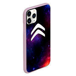 Чехол iPhone 11 Pro матовый Citroen space, цвет: 3D-розовый — фото 2