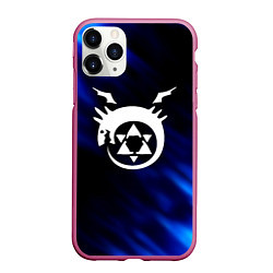 Чехол iPhone 11 Pro матовый Fullmetal Alchemist soul, цвет: 3D-малиновый