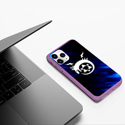 Чехол iPhone 11 Pro матовый Fullmetal Alchemist soul, цвет: 3D-фиолетовый — фото 2