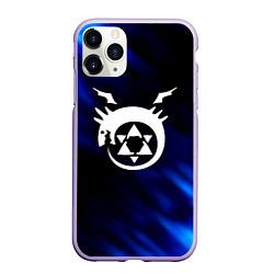 Чехол iPhone 11 Pro матовый Fullmetal Alchemist soul, цвет: 3D-светло-сиреневый
