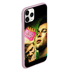 Чехол iPhone 11 Pro матовый Fight club - бойцовский клуб, цвет: 3D-розовый — фото 2