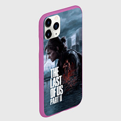 Чехол iPhone 11 Pro матовый Элли и Эбби tlou part 2 remake, цвет: 3D-фиолетовый — фото 2