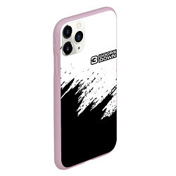 Чехол iPhone 11 Pro матовый 3Doors down штрихи красок, цвет: 3D-розовый — фото 2