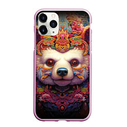 Чехол iPhone 11 Pro матовый Медведь мифический, цвет: 3D-розовый