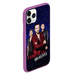 Чехол iPhone 11 Pro матовый Depeche Mode - A universe band, цвет: 3D-фиолетовый — фото 2