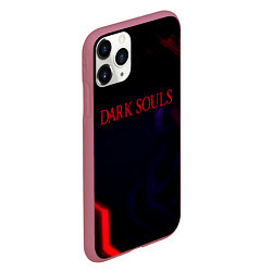 Чехол iPhone 11 Pro матовый Darksouls geometry cybergame, цвет: 3D-малиновый — фото 2