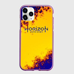 Чехол iPhone 11 Pro матовый Horizon zero dawn alloy grunge metal, цвет: 3D-фиолетовый