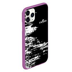 Чехол iPhone 11 Pro матовый Counter Strike go - pattern, цвет: 3D-фиолетовый — фото 2