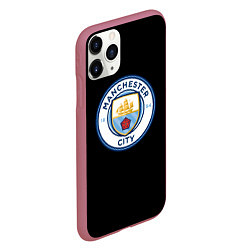 Чехол iPhone 11 Pro матовый Манчестер Сити fc, цвет: 3D-малиновый — фото 2