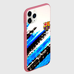 Чехол iPhone 11 Pro матовый Barcelona fc club, цвет: 3D-малиновый — фото 2