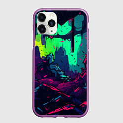 Чехол iPhone 11 Pro матовый Кислотные абстракт, цвет: 3D-фиолетовый