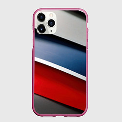 Чехол iPhone 11 Pro матовый Разноцветная полосы абстракция