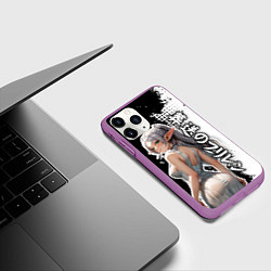 Чехол iPhone 11 Pro матовый Фрирен - в белой ночнушке, цвет: 3D-фиолетовый — фото 2