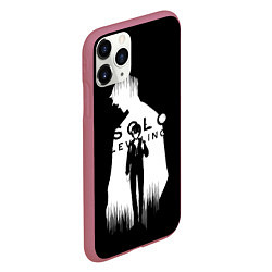 Чехол iPhone 11 Pro матовый Solo Leveling Sung Jin Woo LevelUp, цвет: 3D-малиновый — фото 2