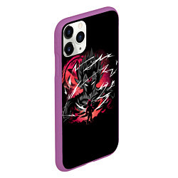 Чехол iPhone 11 Pro матовый Dragon Ball - Vegeta, цвет: 3D-фиолетовый — фото 2