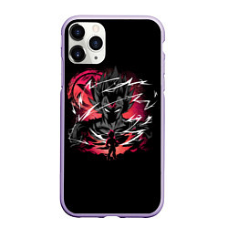 Чехол iPhone 11 Pro матовый Dragon Ball - Vegeta, цвет: 3D-светло-сиреневый