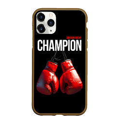 Чехол iPhone 11 Pro матовый Siberian Rocky Champion, цвет: 3D-коричневый