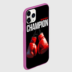 Чехол iPhone 11 Pro матовый Siberian Rocky Champion, цвет: 3D-фиолетовый — фото 2