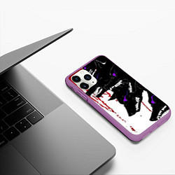 Чехол iPhone 11 Pro матовый Стая на охоте, цвет: 3D-фиолетовый — фото 2