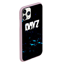 Чехол iPhone 11 Pro матовый Dayz текстура краски голубые, цвет: 3D-розовый — фото 2