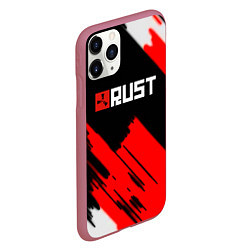 Чехол iPhone 11 Pro матовый RUST краски game, цвет: 3D-малиновый — фото 2