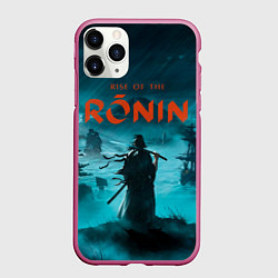 Чехол iPhone 11 Pro матовый Ронин rise of the ronin, цвет: 3D-малиновый