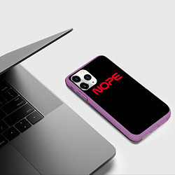 Чехол iPhone 11 Pro матовый Nope - NASA, цвет: 3D-фиолетовый — фото 2