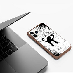 Чехол iPhone 11 Pro матовый Мем ъуъ краски, цвет: 3D-коричневый — фото 2