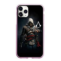 Чехол iPhone 11 Pro матовый Эдвард Кенуей Assassins black flag, цвет: 3D-розовый