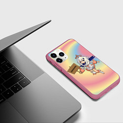 Чехол iPhone 11 Pro матовый Genshin персонаж игры Барбара, цвет: 3D-малиновый — фото 2