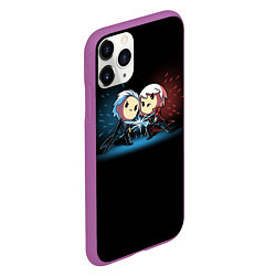 Чехол iPhone 11 Pro матовый Данте против Вергилия, цвет: 3D-фиолетовый — фото 2