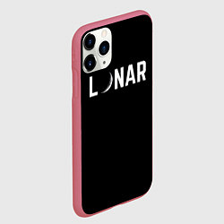 Чехол iPhone 11 Pro матовый Lunar, цвет: 3D-малиновый — фото 2