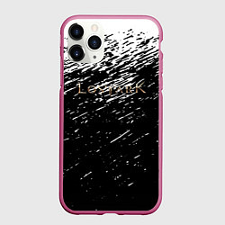 Чехол iPhone 11 Pro матовый Lostark текстура краски, цвет: 3D-малиновый