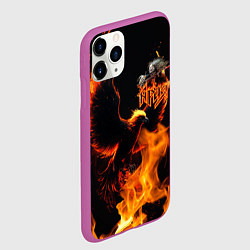 Чехол iPhone 11 Pro матовый Феникс ария, цвет: 3D-фиолетовый — фото 2