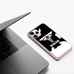 Чехол iPhone 11 Pro матовый The Last of Us цикады перо, цвет: 3D-розовый — фото 2