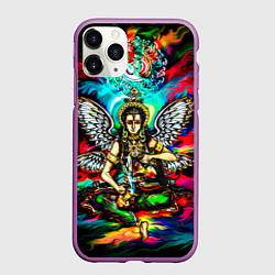 Чехол iPhone 11 Pro матовый Умеренность, цвет: 3D-фиолетовый