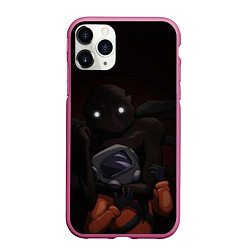 Чехол iPhone 11 Pro матовый Lethal Company: Bracken, цвет: 3D-малиновый