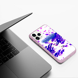 Чехол iPhone 11 Pro матовый God of war ragnarok abstraction, цвет: 3D-розовый — фото 2