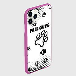 Чехол iPhone 11 Pro матовый Fall Guys game, цвет: 3D-фиолетовый — фото 2