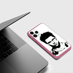Чехол iPhone 11 Pro матовый Тайлер, цвет: 3D-малиновый — фото 2