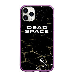 Чехол iPhone 11 Pro матовый Dead space текстура, цвет: 3D-фиолетовый