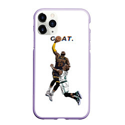 Чехол iPhone 11 Pro матовый Goat 23 - LeBron James, цвет: 3D-светло-сиреневый