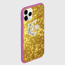 Чехол iPhone 11 Pro матовый Луна моей жизни парные, цвет: 3D-фиолетовый — фото 2